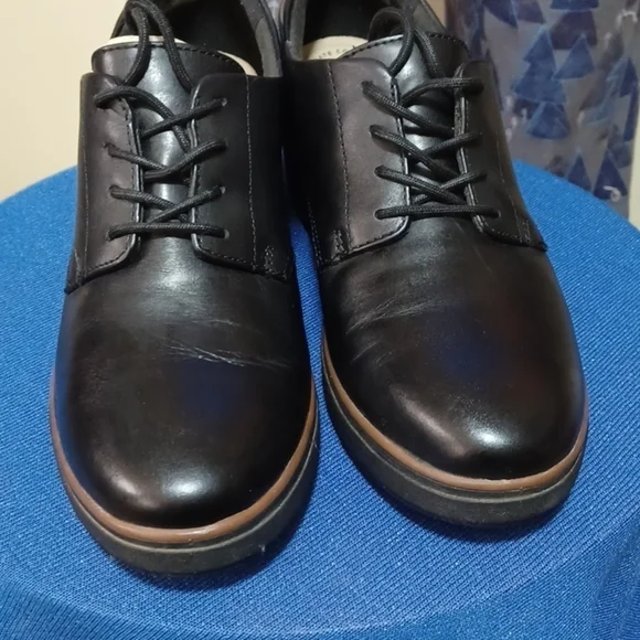 CLARK'S COLLECTION SERIES SIZE 10 IN A BEAUTIFUL BLACK ⚫️ LEATHER UPPERS - Picture 8 of 8